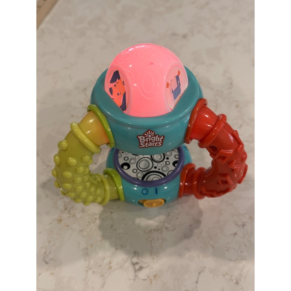 Bright Starts Shake & Spin Activity Ball Light Up Musical Sensory Baby Toy